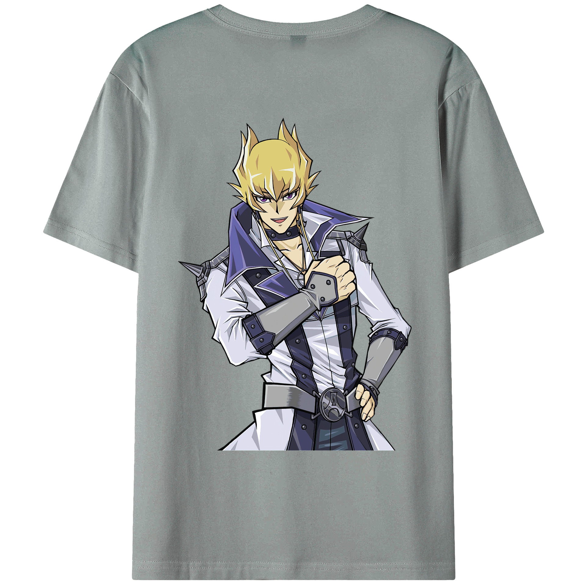 （画像用） 遊☆戯☆王 Yu-Gi-Oh! 綿100％ メンズ半袖Tシャツ（バックプリント） 通気性